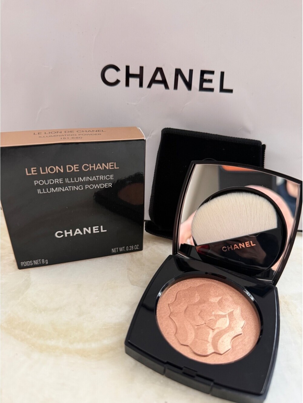 NIB Chanel Le Lion de Chanel Illuminating Powder Highlighter Limited Edition HTF